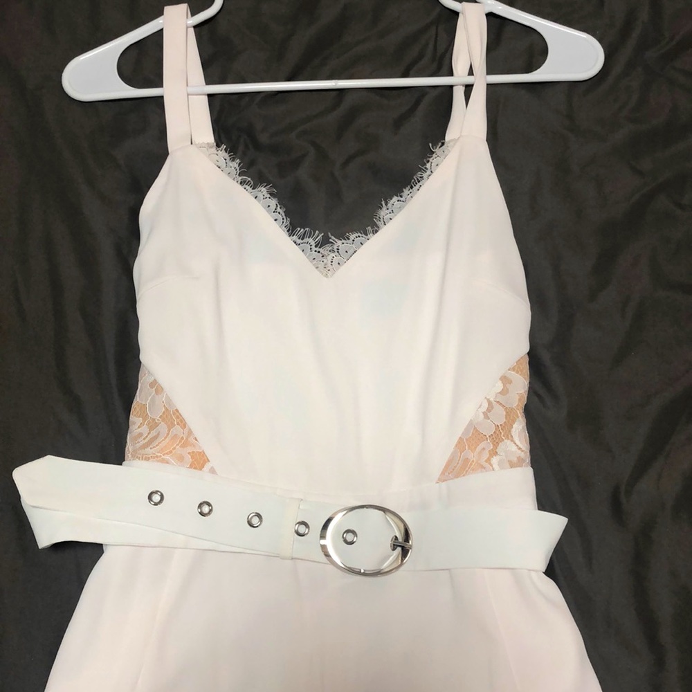 White/Cream Elegant Romper